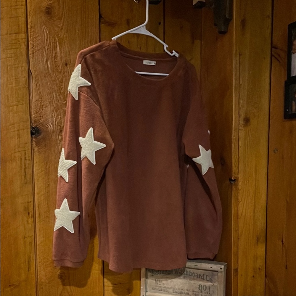Wildfox Brown Star Sweater